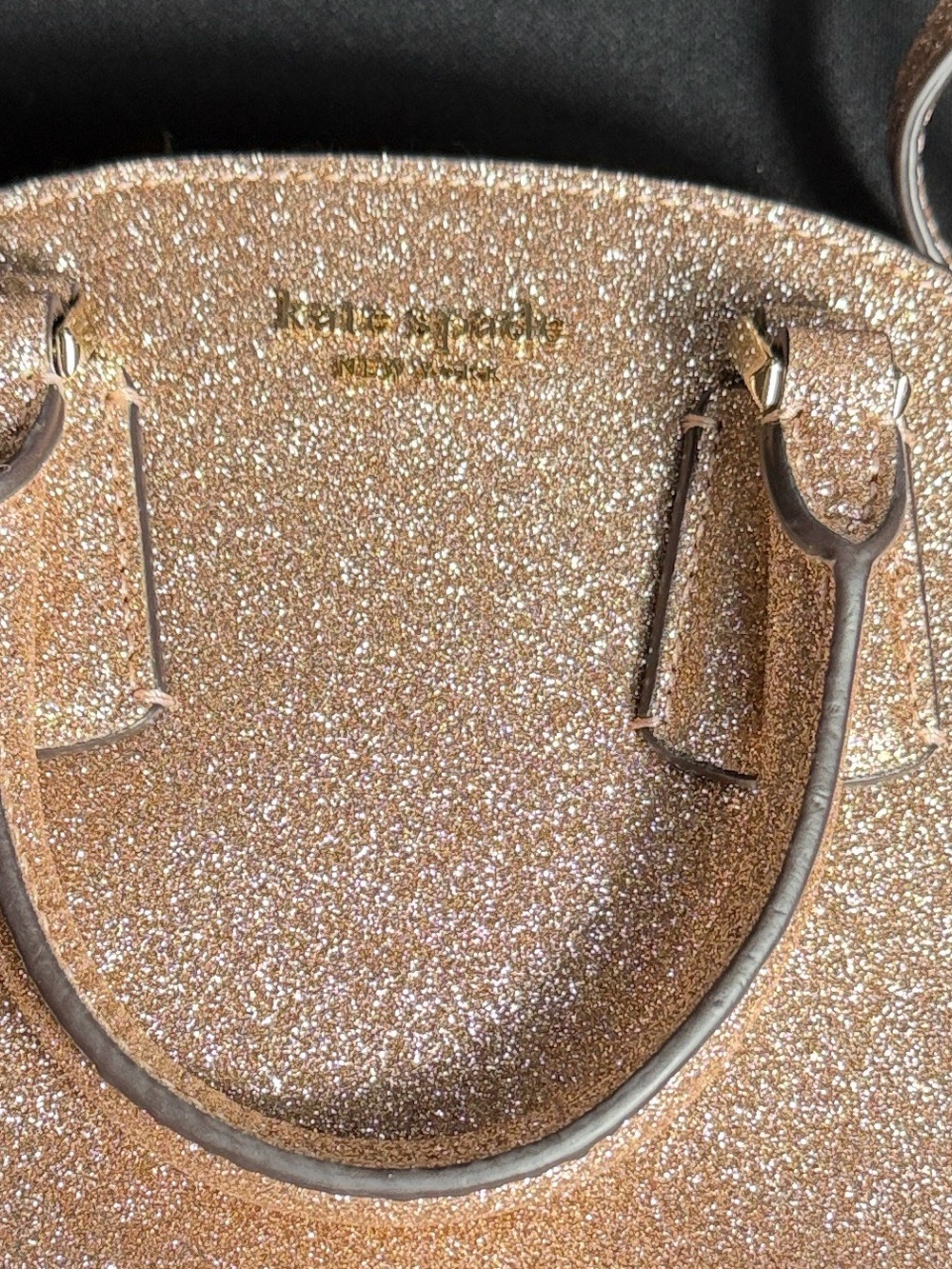 Kate Spade Sylvia Glitter Mini Dome Satchel - Picture 6 of 16